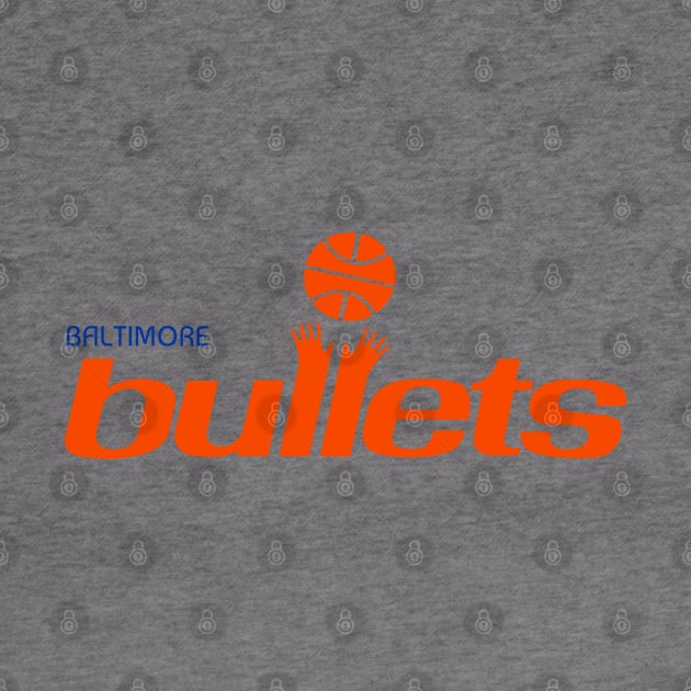 Baltimore Bullets Retro Defunct NBA Team Fan Art by darklordpug